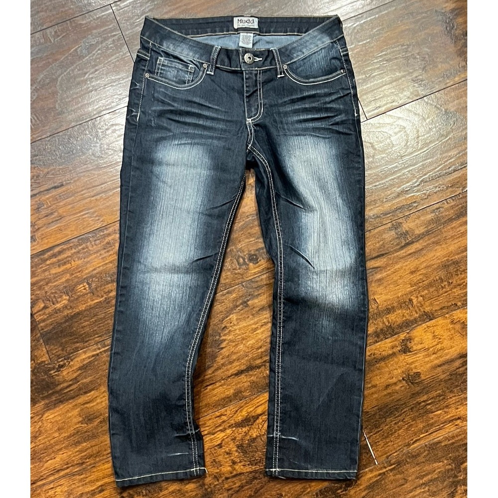 Y2K Mudd Blue Denim Capri‎ Jeans, Women's/Junior Size 7